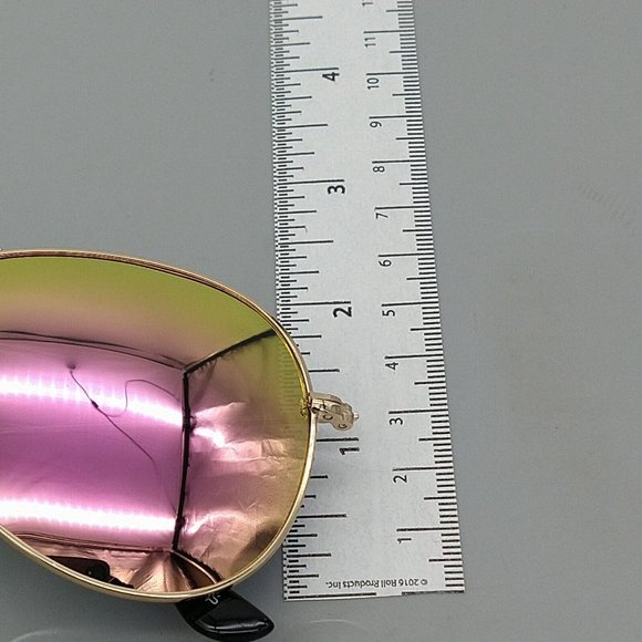 Prive Revaux Mens The Commando Aviator Sunglasses Gold Pink One Size New - Picture 10 of 10